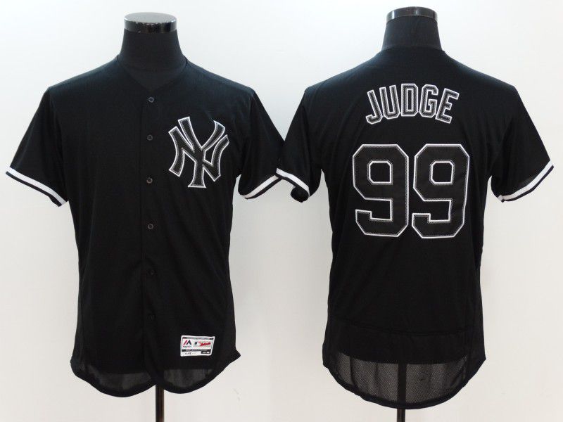 Men New York Yankees 99 Judge Black Elite 2024 Nike MLB Jersey style 1